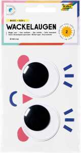 folia Wackelaugen Basic Größe L Ø50mm 2 Stück selbstklebend