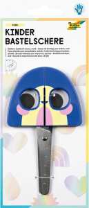 Folia Kinder Bastelschere Rainbow blau/lila/gelb abgerundete Spitze