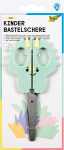 Folia Kinder Bastelschere Dino mint/gelb abgerundete Spitze
