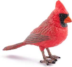 Papo Spielfigur Vogel Rotkardinal rot/braun 4cm