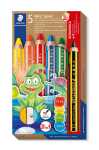 STAEDTLER Noris junior Buntstift Set 5 Farben 5...