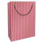 Braun & Company Geschenktasche Stripes neonpink...