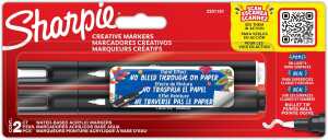 Sharpie Kreativmarker Acryl Rundspitze schwarz/weiß 2 Stück Blister
