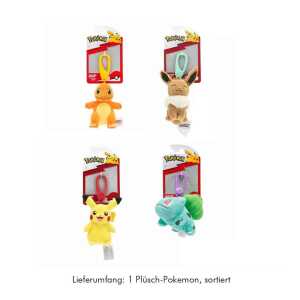 Pokémon Clip N Go Plüsch 9cm 4-fach sortiert