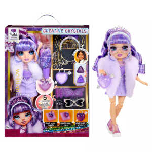MGA Puppe Rainbow High Creative Crystals Fashion Doll Violet