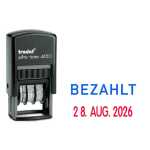 trodat Stempel printy 4850 BEZAHLT mit Datum schwarz