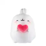 Plüsch Molang mit Herz weiß/rosa 14cm