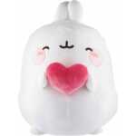 Plüsch Molang mit Herz weiß/rosa 30cm
