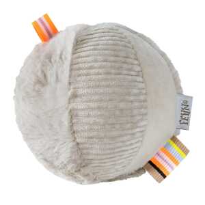 Rasselball Faultier grau