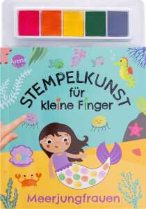 Arena Malbuch Stempelkunst für kleine Finger Meerjungfrauen