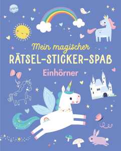 Arena Rätselheft Mein magischer Rätsel-Sticker-Spaß Einhörner
