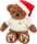 Teddy-HERMANN Weihnachtsteddy mit Pullover braun 30cm