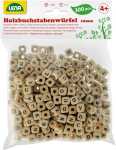 LENA Holzbuchstabenwürfel natur 300 Stück