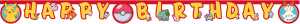 Banner Pokémon Happy Birthday
