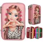 DEPESCHE TOPModel Federtasche 3fach Leoheart mit Schleifen