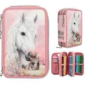 DEPESCHE Miss Melody Federtasche 3fach True Friends