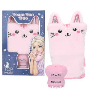 DEPESCHE TOPModel Foam Fun Duo Beauty And Me Waschhandschuh & Gesichtsschwamm
