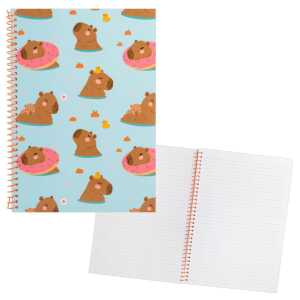 Idena Spiralblock Capybara liniert 80 Blatt 80g/m² DIN A4