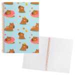 Idena Spiralblock Capybara liniert 80 Blatt 80g/m²...