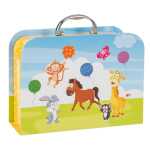 Idena Geschenkbox Koffer Tiere 26,5x19,5x8,7cm...