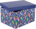 Idena Geschenkbox Schultüte blau 31x24x18cm
