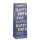 Idena Flaschentasche Happy Birthday blau 12,5x35x9xcm 210g/m² Heißprägung