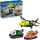 LEGO CITY Fahrzeuge Kombinationsset mit Flugzeug Wartungsfahrzeug und Luftkissenboot