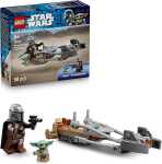 LEGO STAR WARS Der Mandalorianer und Grogu auf ihrem...