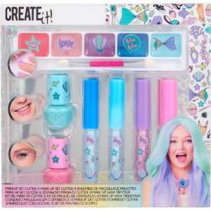Create It! Make-up Set Meerjungfrau Glitter 7-teilig (6er-Thekendisplay)