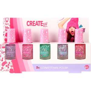 Create It! Nagellack Konfetti, 5er-Pack (6er-Thekendisplay)
