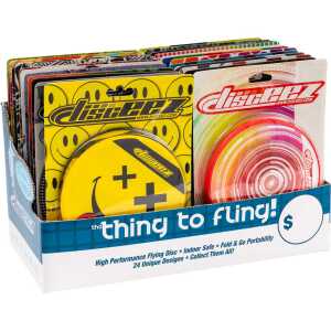 Disceez Thekendisplay (24er, sortiert) - Serie 1 - mit individuellen Barcodes