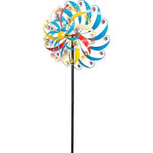 Kinetic Art: Metal Wind Spinner: AeroSpin Triple