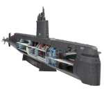 Metal Earth: Premium Series USS Nautilus (farbiges Modell)