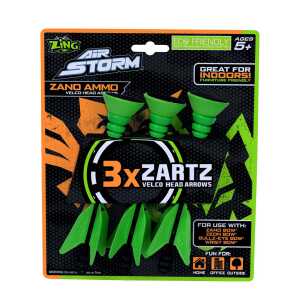 ZING: Air Storm Velcro Arrows for Bullz Eye Bow - Ersatzpfeile 3er Set