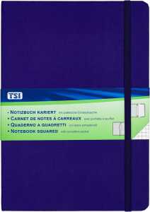 TSI Notizbuch A5 kariert, 96 Blatt, indigo
