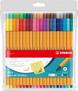 STABILO Fineliner point 88 40 Stück Kunststoffetui