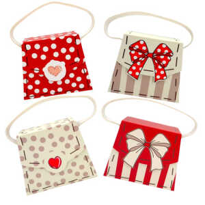 Geschenkbox Set Liebe Handtaschenform mini 4fach sortiert