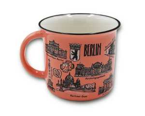 Muddastadt Tasse Berlin Sehenswürdigkeiten rosa