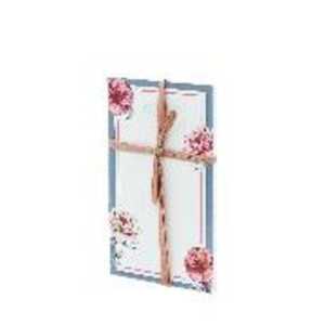 RÖSSLER Notizblock Valentina 90x156mm 50 Blatt bedruckt