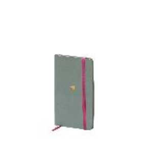 RÖSSLER Notizbuch mit Gummizug Valentina Sage 89x150mm 144 Seiten Softcover