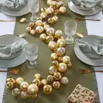 Kugelgirlande creme 180cm