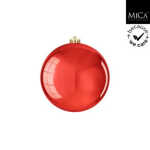 Christbaumkugel bruchfest rot 15cm