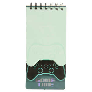 Idena Spiralnotizbuch Gaming 90 Blatt 80g/m² 10x21cm
