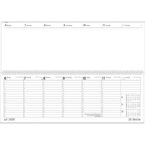 2026 Zettler Tischquerkalender „GIGANTA XXL“ 1W/2S Recycling