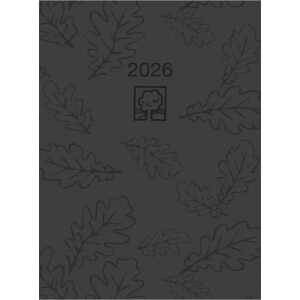 2026 Zettler Taschenkalender 1T/1S Recycling schwarz