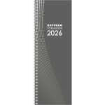 2026 Zettler Vormerkbuch 1W/2S Karton grau 112 S.