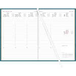 2026 Zettler Wochenbuch 1W/2S Recycling türkis
