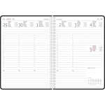 2026 Zettler Wochenplaner Balacron schwarz A5 Ringbuch