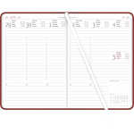 2026 Zettler Wochenplaner Tucson rot A5 128 Seiten