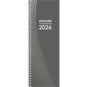 2026 Zettler Tagevormerkbuch 2T/1S grau